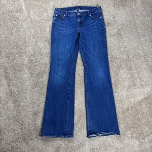 Tall Banana Republic Womens Jeans 10 L Medium Wash Stretch Denim Boot Cut Casual